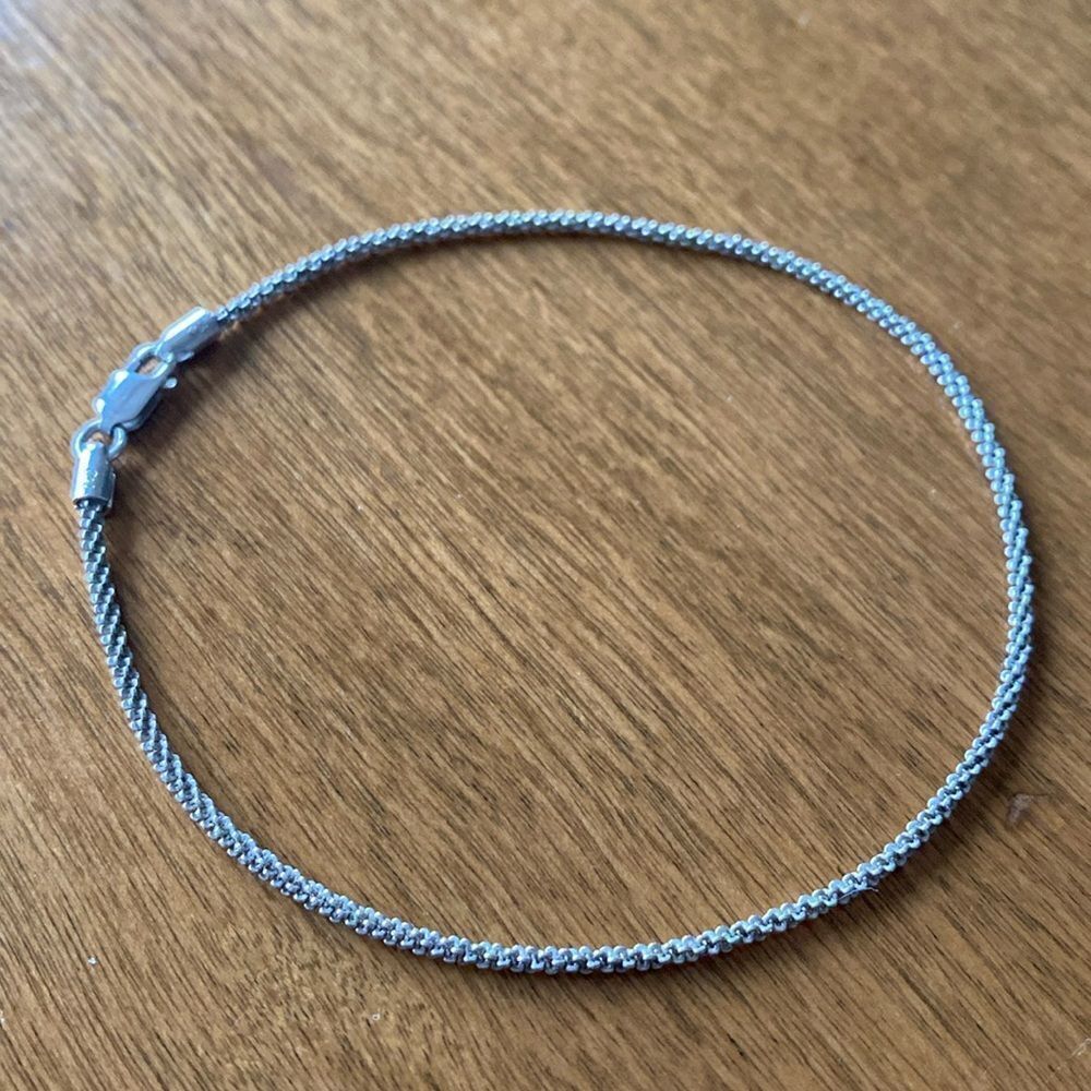 Cast White silver bracelet